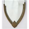 Image 2 : Art Deco Shield Shaped Bronze Framed Mirror