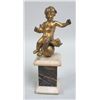 Image 1 : Italian bronze Putti on marble plinth