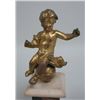Image 2 : Italian bronze Putti on marble plinth