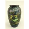 Image 2 : Limoges French Enameled Vase, Forest Scene