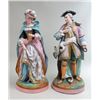 Image 1 : Pair of Early 19th c Unglazed Porcelain Figures