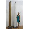 Pair of Monumental Painted Wood Columns