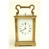 Image 1 : Crystal & Brass Repeater Carriage Clock with Key