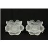 Pair of Lalique Anemone Flower Candle Holders