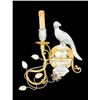 Image 2 : Pair Crystal & Gilt Metal Bird Sconces