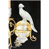 Image 3 : Pair Crystal & Gilt Metal Bird Sconces