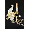 Image 5 : Pair Crystal & Gilt Metal Bird Sconces