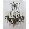 Image 1 : Gilt Metal & Crystal Chandelier