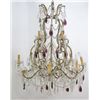 Image 1 : Italian Rococo Style Gilt Metal Chandelier