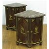 Image 1 : Pair French Regency Demilune Corner Cabinets