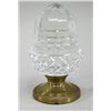 Image 1 : Crystal Acorn, Newel Post on Bronze Base
