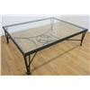 Image 1 : Wrought Iron Glass Top Coffee Table