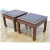 Image 1 : Pair of Asian Mahogany Taboret Tables