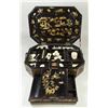 Image 1 : Chinese Export Black Lacquer Sewing Box