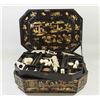 Image 2 : Chinese Export Black Lacquer Sewing Box