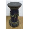Image 1 : Majolica Cobalt Pedestal with Swag Design