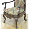 Image 2 : Rare George II style Walnut Arm Chair