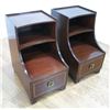 Image 1 : Pair of Mahogany Deco Style Step Tables