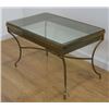 Image 1 : Mid Century Modern Glass Top & Brass Coffee Table