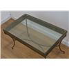Image 2 : Mid Century Modern Glass Top & Brass Coffee Table