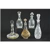 Image 1 : Lot of 5 Glass Decanters