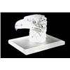 Lalique Eagle Head on Plinth
