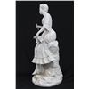 Image 2 : Capodimonte Figure of Seated Woman with Flowers