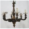 6 Arm Wood Chandelier