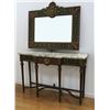 Image 1 : Mid-century Marble Top Console with Mirror