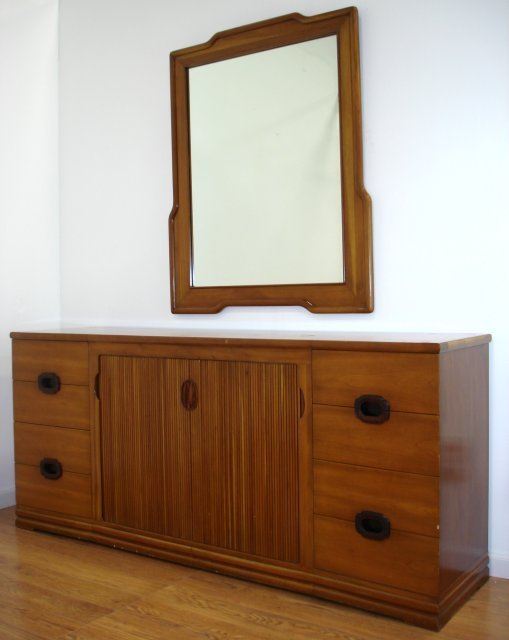 John Widdicomb Cherry Dresser With Mirror