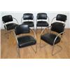 Image 1 : KEM Webber 6 Chrome & Leather Armchairs