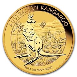 2015 1 oz  .9999 PURE GOLD AUSTRALIAN KANGAROO