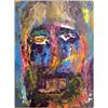 Image 1 : Greg Anka (20th Century) American, SELF PORTRAIT, 1990, oil painting on canvas, 24 x 18", title...