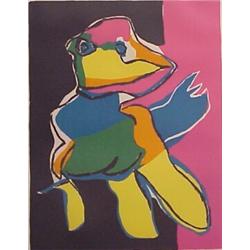 Karel Appel (b. 1921) Dutch, FIGURE, 1969, color lithograph, signed in pencil, from the numbere...