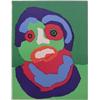 Image 1 : Karel Appel (b. 1921) Dutch, THINKING, 1970, color lithograph, signed in pencil, from the numbe...