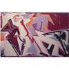Image 1 : Ashbaugh (20th Century), UNTITLED, 1979, oil painting on canvas with sand, 72 x 47 1/2", signed...