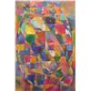 Image 1 : David Authier (b. 1937) American, UNTITLED, acrylic painting on paper, 44 1/2 x 29 3/4", signed...
