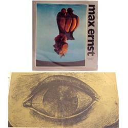 Book: Max Ernst, MAX ERNST, 1976, Quinn, New York Graphic Society Publishing, with a color lith...