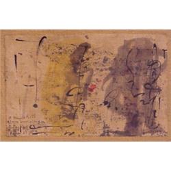 Paolo Buggiani (20th Century) European, SANFORD ROTH, 1961, watercolor on paper, 5 3/4 x 9", si...