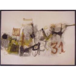 Raoul Cancio (20th Century) Cuban, UNTITLED, 1961, ink and watercolor on paper, 19 x 26", signe...