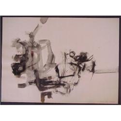 Raoul Cancio (20th Century) Cuban, UNTITLED, 1961, ink and watercolor on paper, 19 x 26", signe...