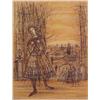Image 1 : After Jean Carzou (b. 1907) French, STANDING WOMAN, 1965, color lithograph by Sorlier, signed i...