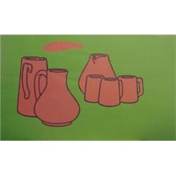 Patrick Caufield (b. 1936) British, PITCHERS & MUGS, color screenprint, signed in pencil, from...