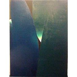 Ciapalo (20th Century) Polish, UNTITLED (Green), oil painting on canvas, 62 x 82". $400/600...