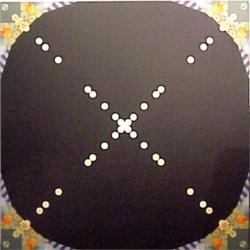 Contemporary School, CIRCLES, acrylic painting on canvas, 64 1/2 x 64 1/2". $800/1200...