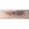 Image 1 : Contemporary School, BAR/THROUGH/FLOAT, FIELD #1, 1983, sketch for canvas work & wood construct...