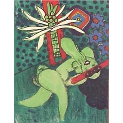 Cornielle (b. 1922) Dutch, ELLE A FLEUR, 1972, color lithograph, signed in pencil, from the num...