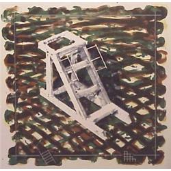 Robert Cummings (20th Century) American, ONE STEP FRAME, 1985, color lithograph, signed in penc...