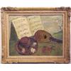 Image 1 : Gabriel Dauchot (b. 1927) French, STILL LIFE WITH MANDOLIN, 1956, oil painting on canvas, 28 x...