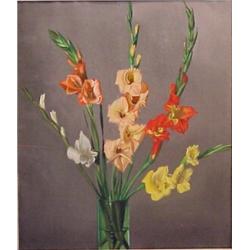 Henry Fonda (20th Century) American, GLADIOLAS, 1949, 24 x 20 3/4 , watercolor on paper, signed...